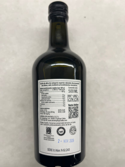 Aceite de Finca “La Espluga Calba” (Premio al Mejor Aceite de Oliva Virgen de España 2024)